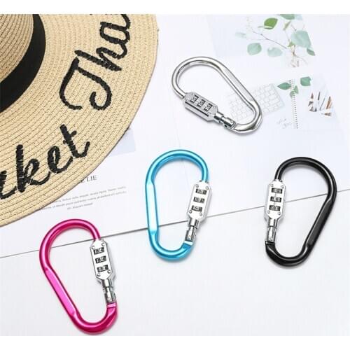 4 Colour Portable Padlock DIY Zinc Alloy Security 3 Combination Backpack Buckle Travel Suitcase Luggage Security Password Locks