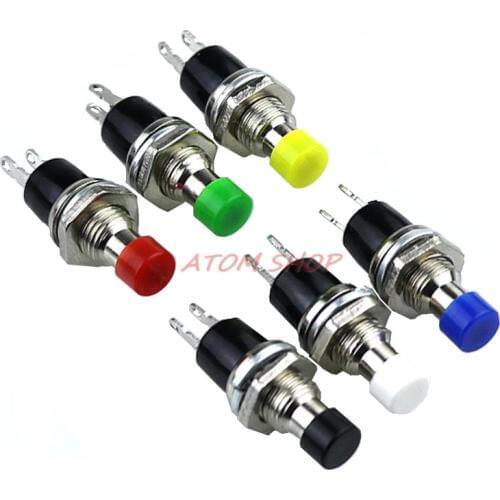 5pcs 6MM 7MM round no lock self reset Mini button switch, press break switch PBS-110