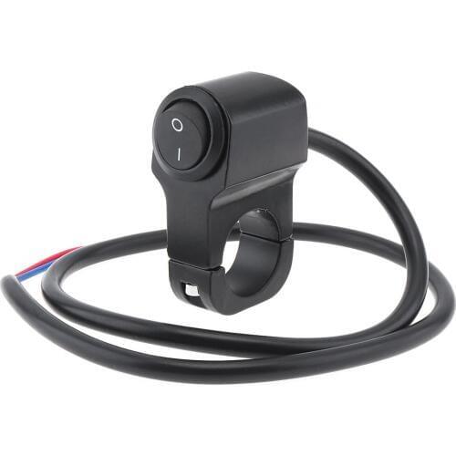 7/8'' 22MM 12V Universal 2 Lines Aluminum Alloy Motorcycle Handlebar LED Headlights Switch