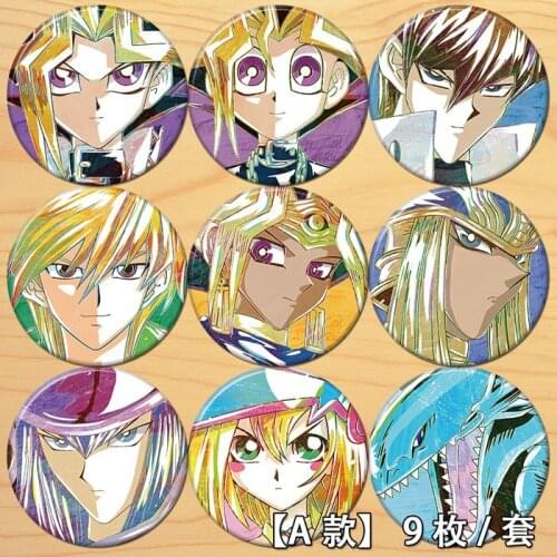 Anime 58mm Yu-Gi-Oh!Mutou Yūgi ATEM Badge Brooch Acrylic Icons