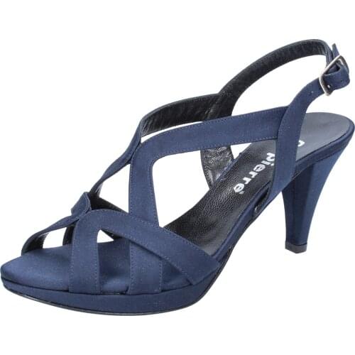 CALPIERRE sandals woman satin blue