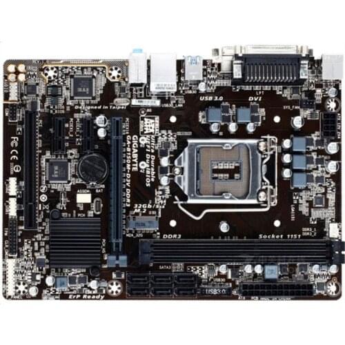 For Gigabyte GA-B150M-D3V DDR3 original motherboard LGA 1151 B150M-D3V DDR3 14NM CPU USB2.0 USB3.0 B150 motherboard