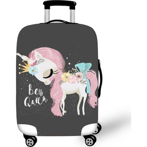 Elastic Luggage Protective Covers 18-32 Case For Suitcase Protective Cover Suitcase Cases Covers Travel 3D Accessories Unicorn T