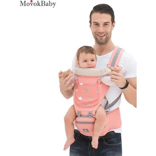 Ergonomic Baby Carrier Infant Hipseat Carrier Breathable Kangaroo Front Facing Baby Holder Baby Waist Carrier Travel For 0-36M