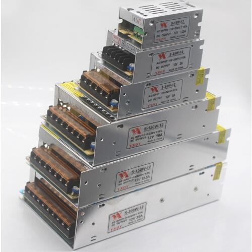AC85-265V 110V 220V to 12V 1A 2A 3A 5A 10A 15A 20A 30A 40A 50A CCTV / LED Strip Power Supply Adapter
