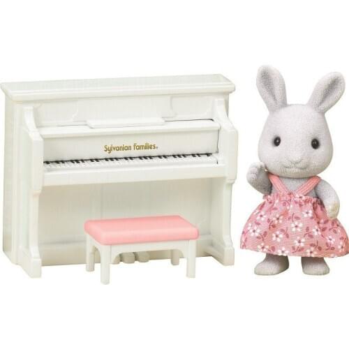Sylvanian Families Rabbit Sister With Piano