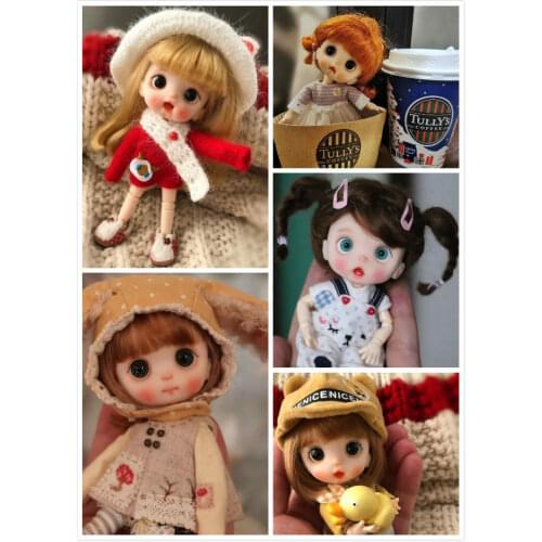 OB11 doll customization doll 1/8 BJD dolls OB doll DIY polymer clay 20191216