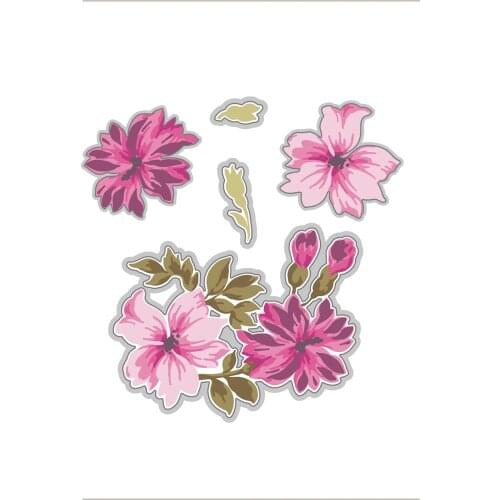 Leaf Bitterroot Flower Metal Cutting Dies and Stencil DIY Scrapbooking Card Stencil Paper Cards Handmade Album Stamp Die Sheets