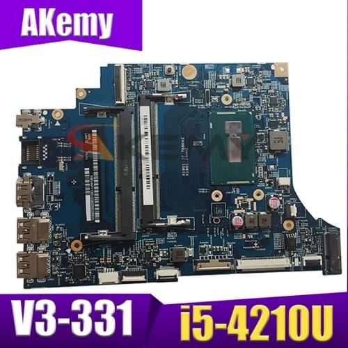Akemy laptop Motherboard For ACER Aspire V3-331 i5-4210U Mainboard 13334-1 SR1EF DDR3