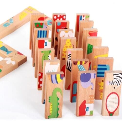 Montessori material Mathematics for children Early childhood education Domino animal transportation
