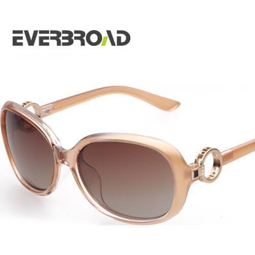 New Polarized Sunglasses Women Oval Fashion Retro Sandbeach Eyeglasses 100% UV Protection EV2717