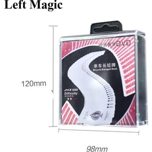 Original Svengali Deck ( DVD+Gimmic ) playing card magic tricks Playing Svengali Stripper Marked Tape magic props