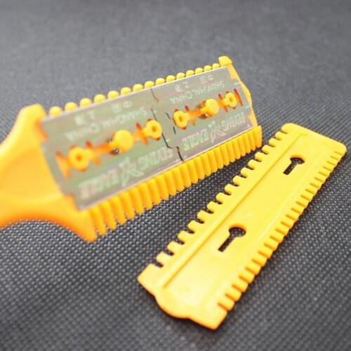 Hair Cut Styling Barber Scissor Razor Magic Blade Comb Hairdressing Tool Kit 1PCS Top Quality Double-Sided Knife Hair Scissors