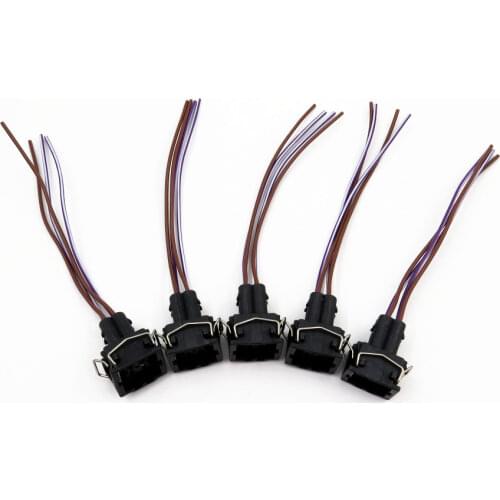 5Pcs Car Air Conditioning High Pressure Sensor Switch Waterproof Connector Plug Harness Pigtail for A4 A6 357919754 8D0 959 482B