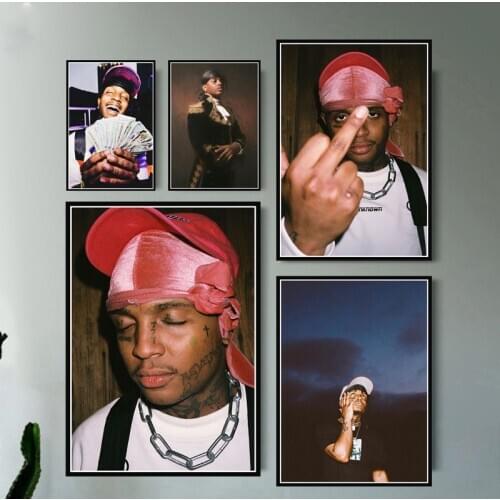 Poster And Prints Ski Mask The Slump God Rapper Hip Hop Music Singer Star Art Paintings Wall Pictures For Living Room Home Decor