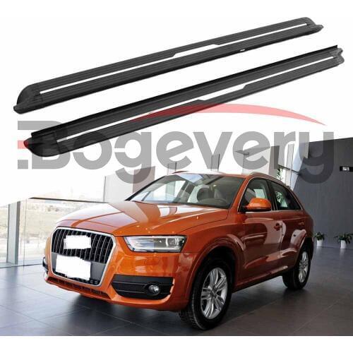 2 Pcs Running Boards Aluminium Alloy Nerf Bar Side Step Platform Fit For Audi Q3 2013 2014 2015 2016 2017 2018 2019 2020