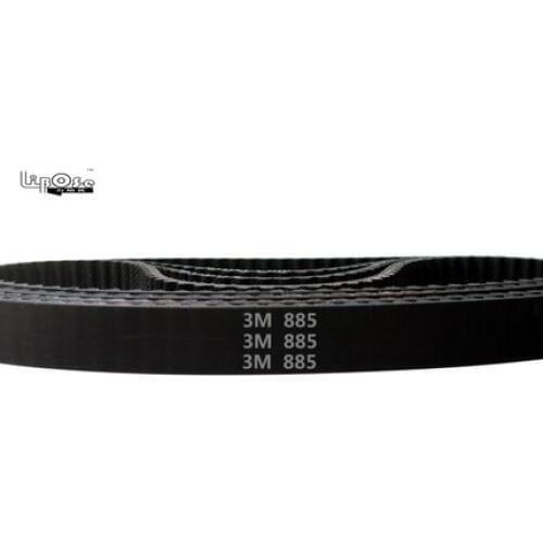 3pcs/lot 885-HTD3M-10mm Timing belt length 885mm width 10mm pitch 3mm or 0.118" Neoprene Rubber HTD 3M STD S3M Timing belts