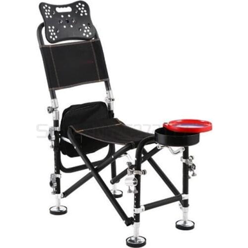 Fishing chair fishing chair folding aluminum alloy reclining table fishing chair stool multifunctional wild fishing stool