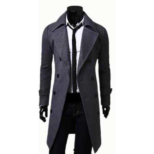 Мужские классические тренчи TangWindVisual China At AliExpress