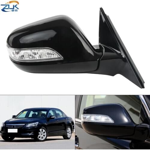 ZUK Exterior Rearview Mirror Assy For ACCORD 2008-2013 CP1 CP2 CP3 Asian Model Electric Folding + Heating + LED Turn Signal