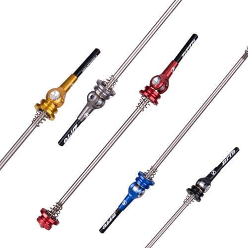 Bicycle QR Ti Axis Skewers 9mm 5mm Wheel 100 135 Hub MTB Road Bike Quick Release Skewers Axle Ultralight Lightweight Bike Parts