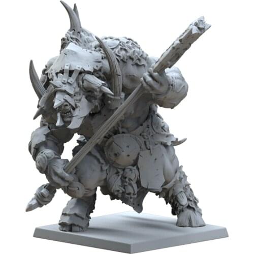 1/32 56mm Undead Minotaur 3D Print Resin Model Figure Unpainted