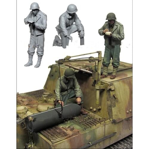 1/35 Resin Figure Model Kit Unassambled Unpainted E152 (2 figures NO TANK)