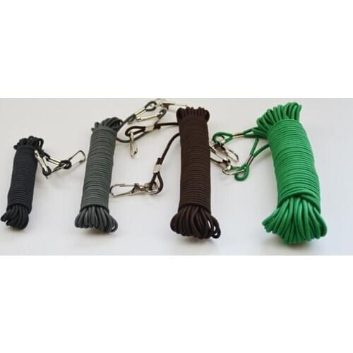 1Pcs Fishing Retention Rope 5m 8m 10m 15m Elastic Rubber Protector Rope Line Lanyards Boating Ropes Fishing Tackle
