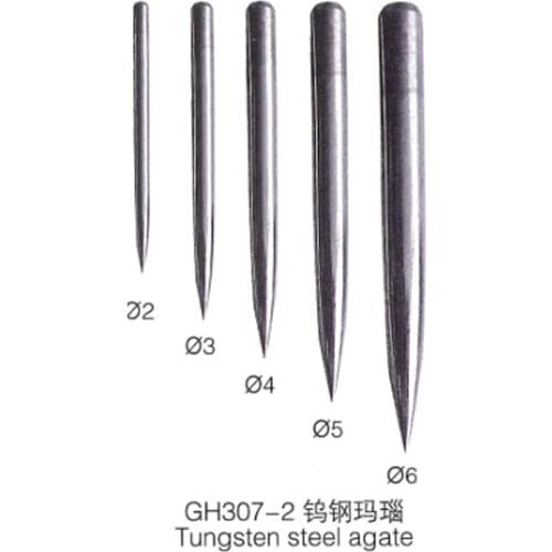 1pcs tungsten steel agate burnisher Jewelers Stone Setting Pusher tools for jewelry