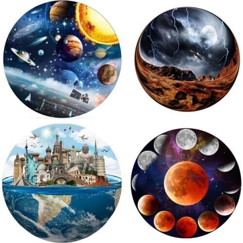 1000 Pieces Jigsaw Puzzles Educational Toy Scenery Dropship Round Puzzle Game Toys For Adults Kids Gifts