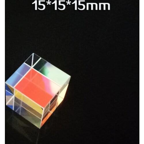 15*15*15mm Colorimetric prism six-sided polishing light cube science experiment for children spectroscopy