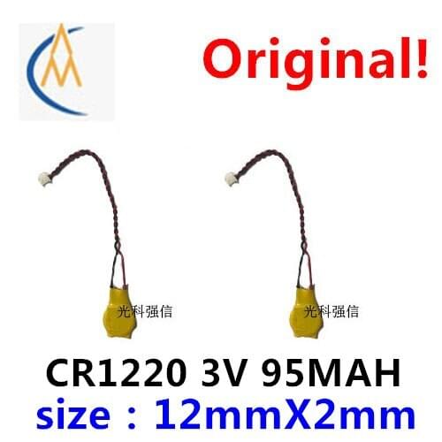 2PCS Foot, let the new date CR1220 belt line 95 mah lithium battery grow new CMOSBIOS notebook memory storage information
