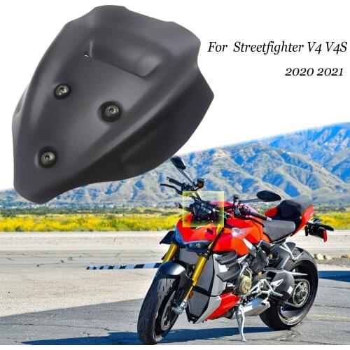 2021 Motorcycle Accessories Windscreen Windshield Viser Baffle VIsor Wind Deflectors FOR DUCATI Streetfighter V4 V4S 2020 2021