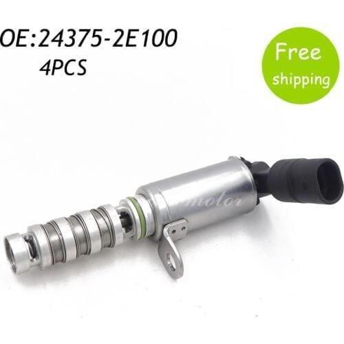 4PCS 24375-2E100 243752E100 VVT Variable Timing Solenoid/Oil Control Valve for Hyundai Elantra 1.8L