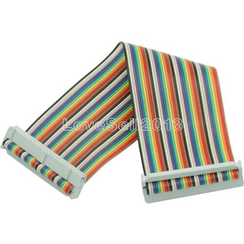 40PIN Way GPIO Rainbow Ribbon Cable for Raspberry Pi Model B / Model B+ 20cm NEW