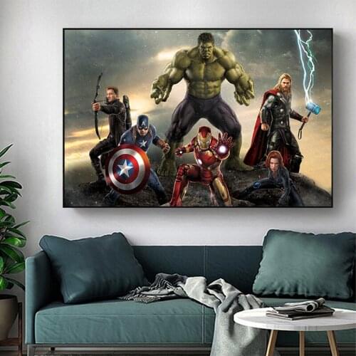 Disney Full Diamond Embroidery Marvel Hero Thor Captain America Diamond Painting Cross Stitch Kits Home Decor