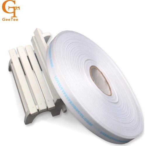 Custom brand logo printed satin silk ribbon, wedding name printing gift packaging bottle ribbons,party gift decoration ribbons