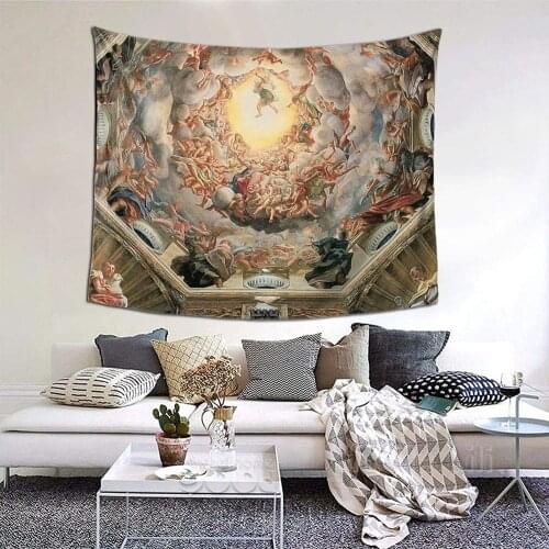 Church Ceiling Dream Tapestry Adorns Living Room Bedroom Dormitory Room