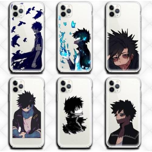 Anime Dabi Boku No Hero Academia Phone Case Clear for iphone 12 11 Pro max mini XS 8 7 6 6S Plus X 5S SE 2020 XR cover