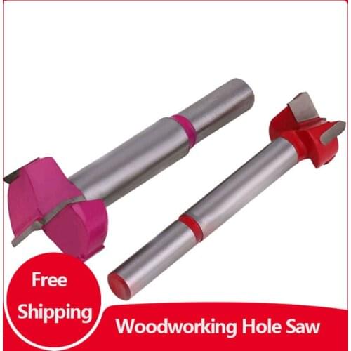 Woodworking Hole Saw Hinge Drill Alloy Tungsten Steel Punch Drill Plastic Reaming Wood Desktop Drill Bit Hand Drill