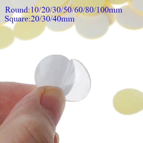 100pcs/20pcs Circle Double-sided tape Diameter10/20/30/ 50/60/80/100mm Transparent tape Acrylic adhesive tape Multipurpose tape