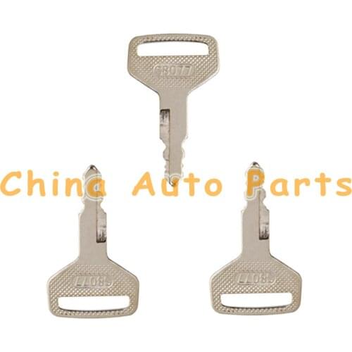 3 Pcs Ignition Key fits Kubota M Series Tractor RTV1100 and L Series Doors S8077 36919-75190