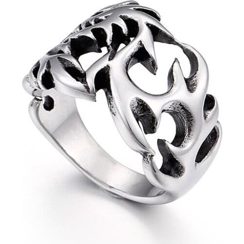 Ring of the ancient ring of men and women ringing forefinger cast titanium steel ring