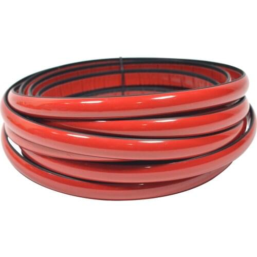 Red Adhesive Nickel Plating Bumper Blinds Strip 12 mm 1 Metre