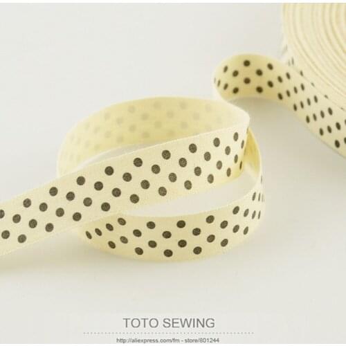 1.5CM Width Little Dot Label Zakka Cotton Ribbons Sewing Tapes Sewing Accessory Decoration Clothing Bag Home Textile DIY Carft