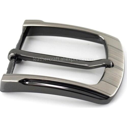 Metal 3.5cm Belt Buckle Casual Matte Brown End Bar Heel Bar Single Pin Belt Buckle Leather Craft Webbing Fit for 32-34mm Belt