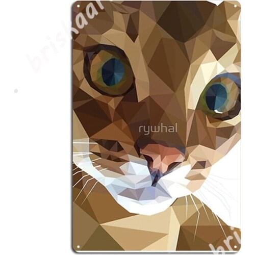Abyssinian Cat Metal Signs Cinema Kitchen pub Garage Funny Poster Tin sign Posters
