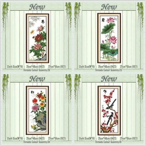 Fruitful autumn summer season paintings counted printed on the canvas DMC 11CT 14CT kits Cross Stitch embroidery needlework Sets