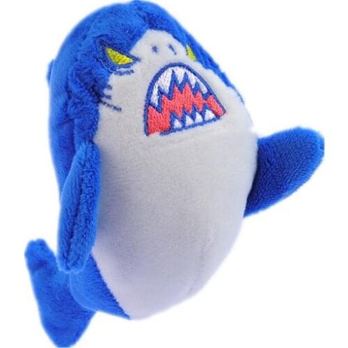 Plush Shark Gift 10cm Stuffed Doll Cute Toys for Boy Girl Ocean Animals Toys Plush Bag Accessories Keychains Kids Party Decro