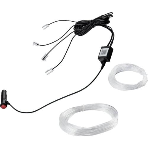 Wire Lamp RGB LED Car Interior Fiber Optic Neon EL Wire Strip Light Wire Atmosphere Colorful Light Strip